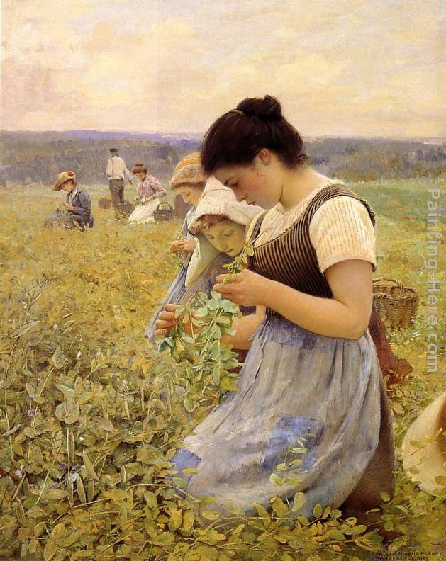 Women in the Fields painting - Charles Sprague Pearce Women in the Fields art painting
